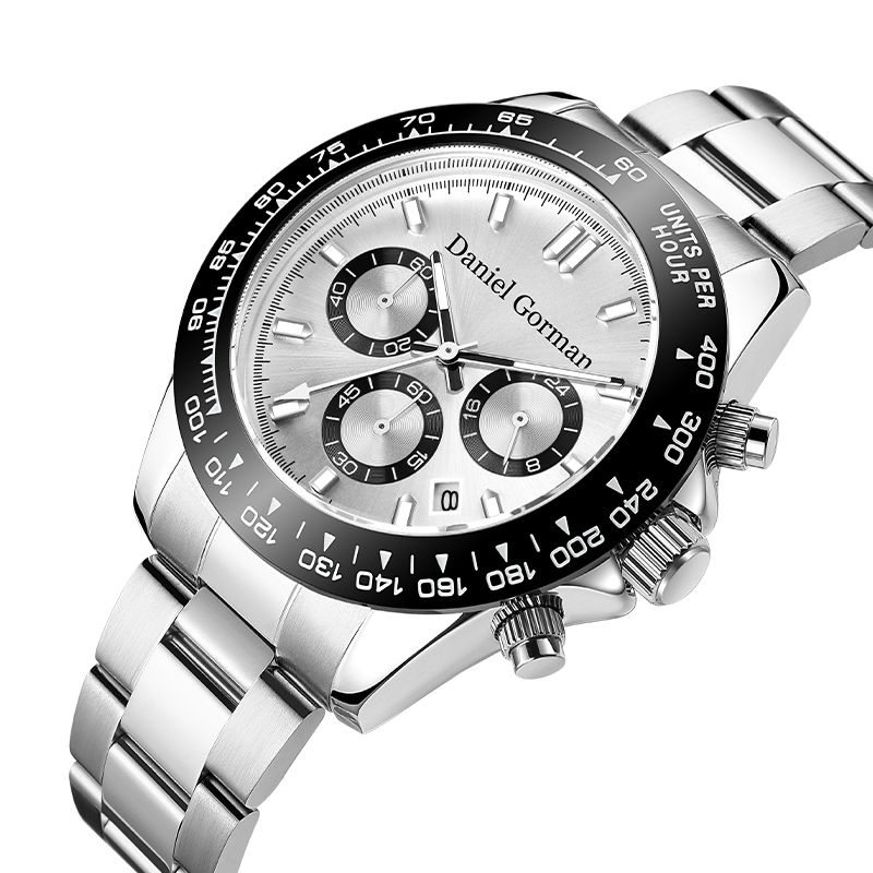 Daniel Gorman Brand Hurtownia Pasek Luksusowe męskie zegarki Lumoinous Wodoodporne chronografie zegarki Wristrm220428