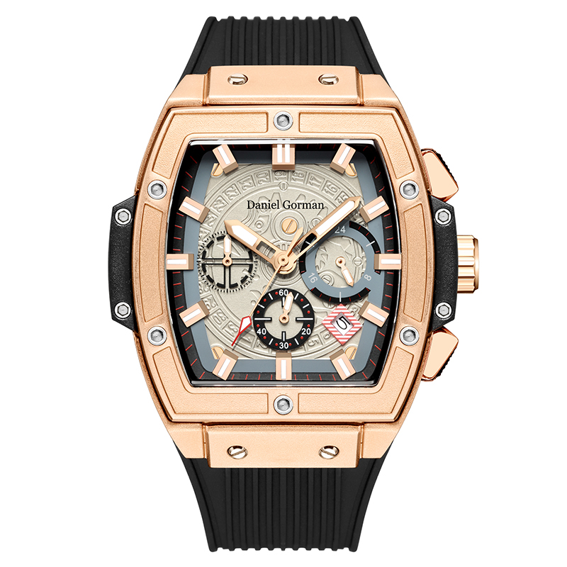 Daniel Gormango13 Brand Waterproof Watch Watch Men\'s Clock Fashion Sport Sports Unikalny kwarcowy zegarek luksusowy Square Men