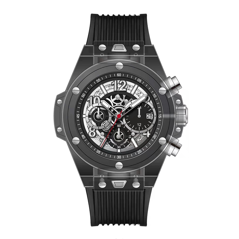 Daniel Gormanrm2209 Automatyczne akrylowe przezroczyste projektowanie kwarcowych zegarek Watch Haterproof Men Watch Business Watch Men Watch